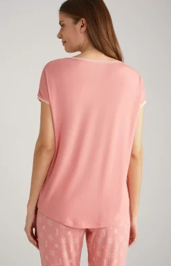 JOOP! Loungewear Shirt in Flamingo pink