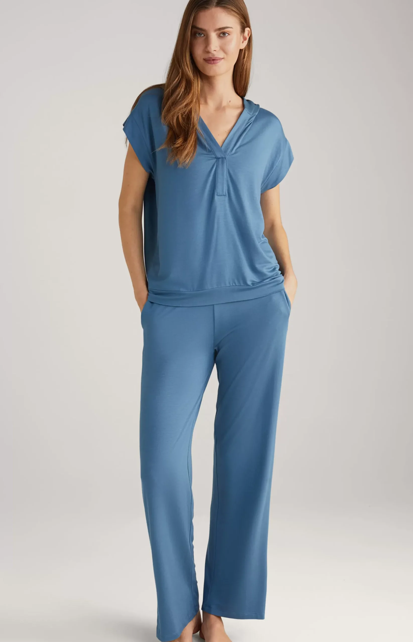 New JOOP! Loungewear Shirt in Ocean blue