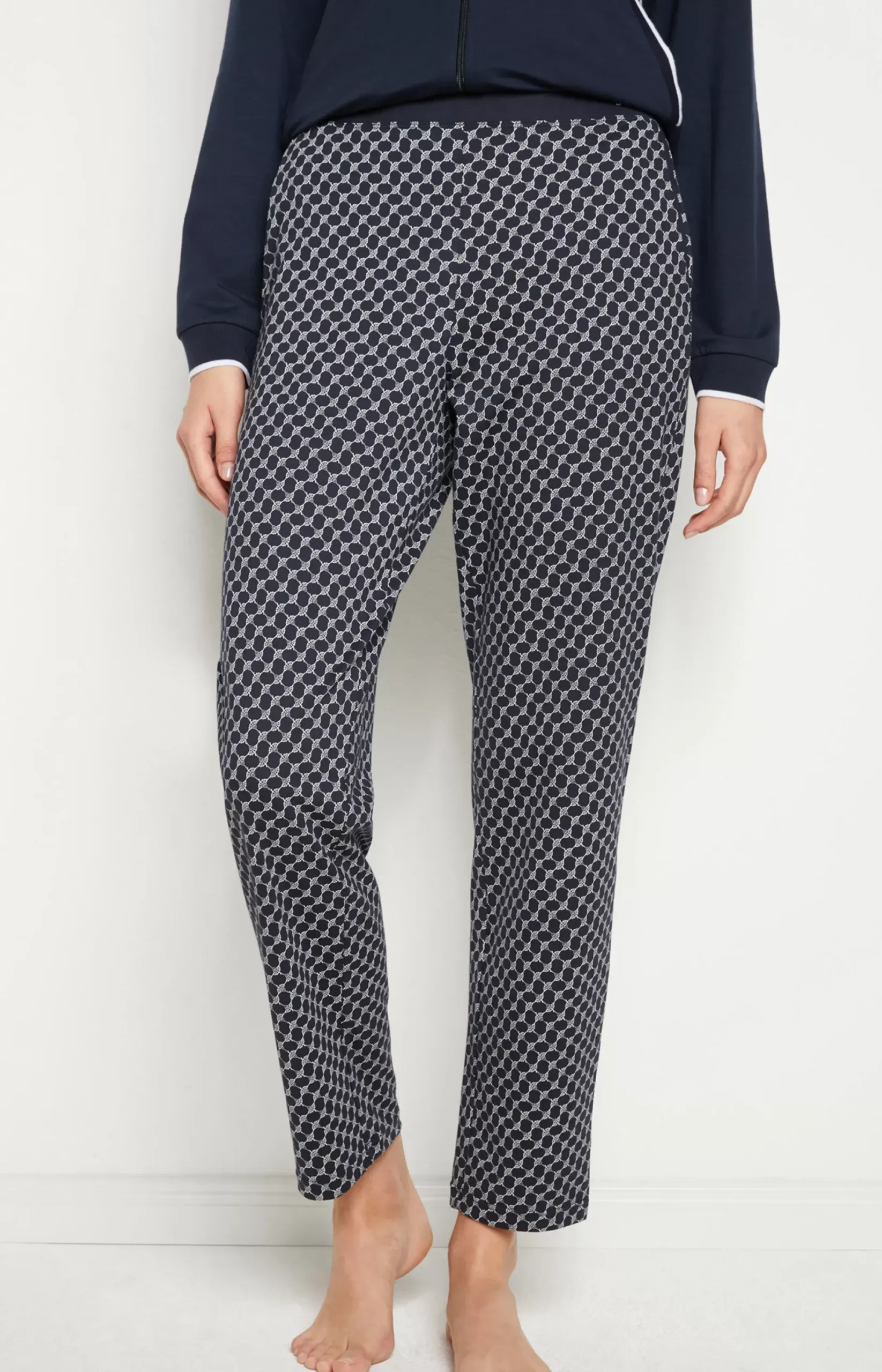 JOOP! Loungewear trousers in patterned midnight blue midnight blue patterned