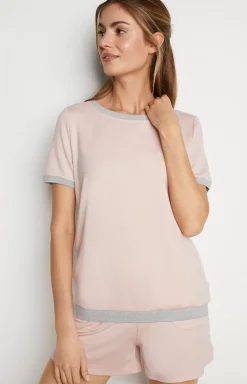 Online JOOP! Loungewear T-shirt in Mottled Pink/Grey pink/grey mottled