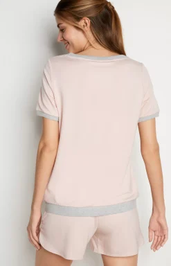 Online JOOP! Loungewear T-shirt in Mottled Pink/Grey pink/grey mottled