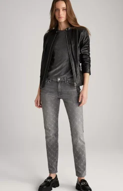 JOOP! Lurex Blouse in Grey Glitter silver