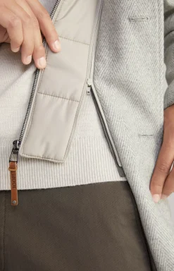 Hot JOOP! Maico Coat in a Light Beige Pattern patterned light grey