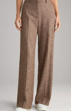 Outlet JOOP! Marlene Trousers in Orange/Black/Beige Check orange/black/beige patterned