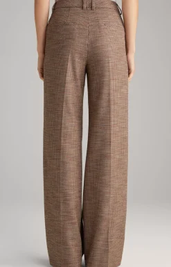Outlet JOOP! Marlene Trousers in Orange/Black/Beige Check orange/black/beige patterned