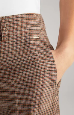 Outlet JOOP! Marlene Trousers in Orange/Black/Beige Check orange/black/beige patterned