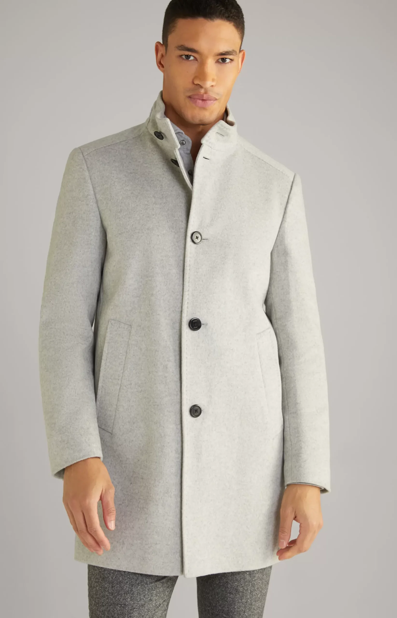 Best JOOP! Maron Coat in Mottled Grey light grey flecked