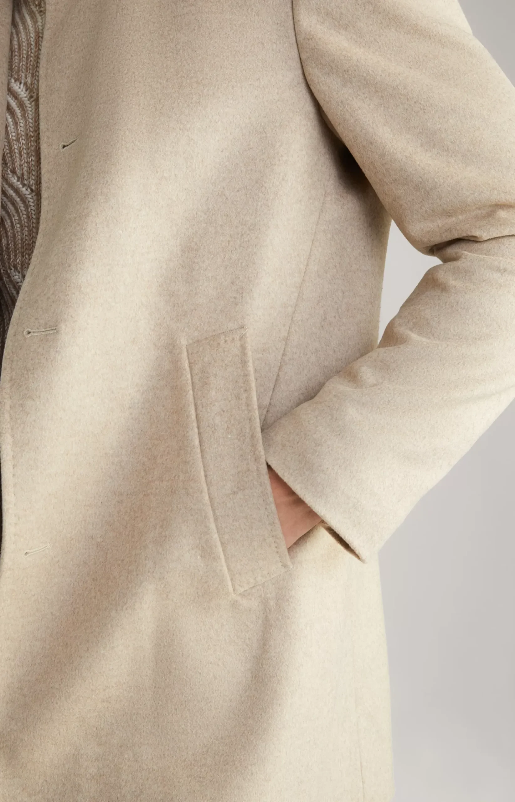 Hot JOOP! Maron Coat in Mottled Light Beige light beige flecked