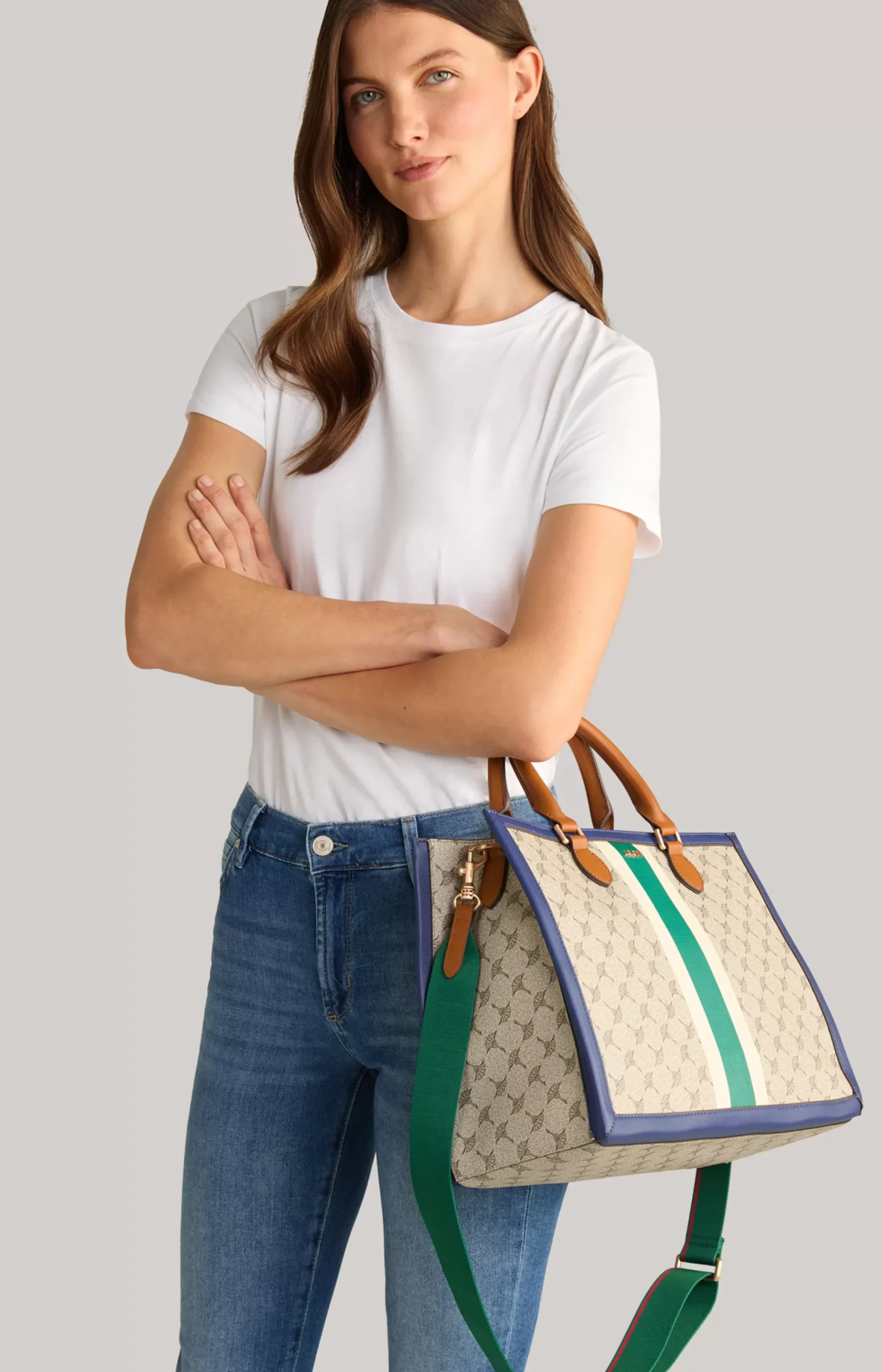 Sale JOOP! Mazzolino Due Aurelia Handbag in green/taupe/purple