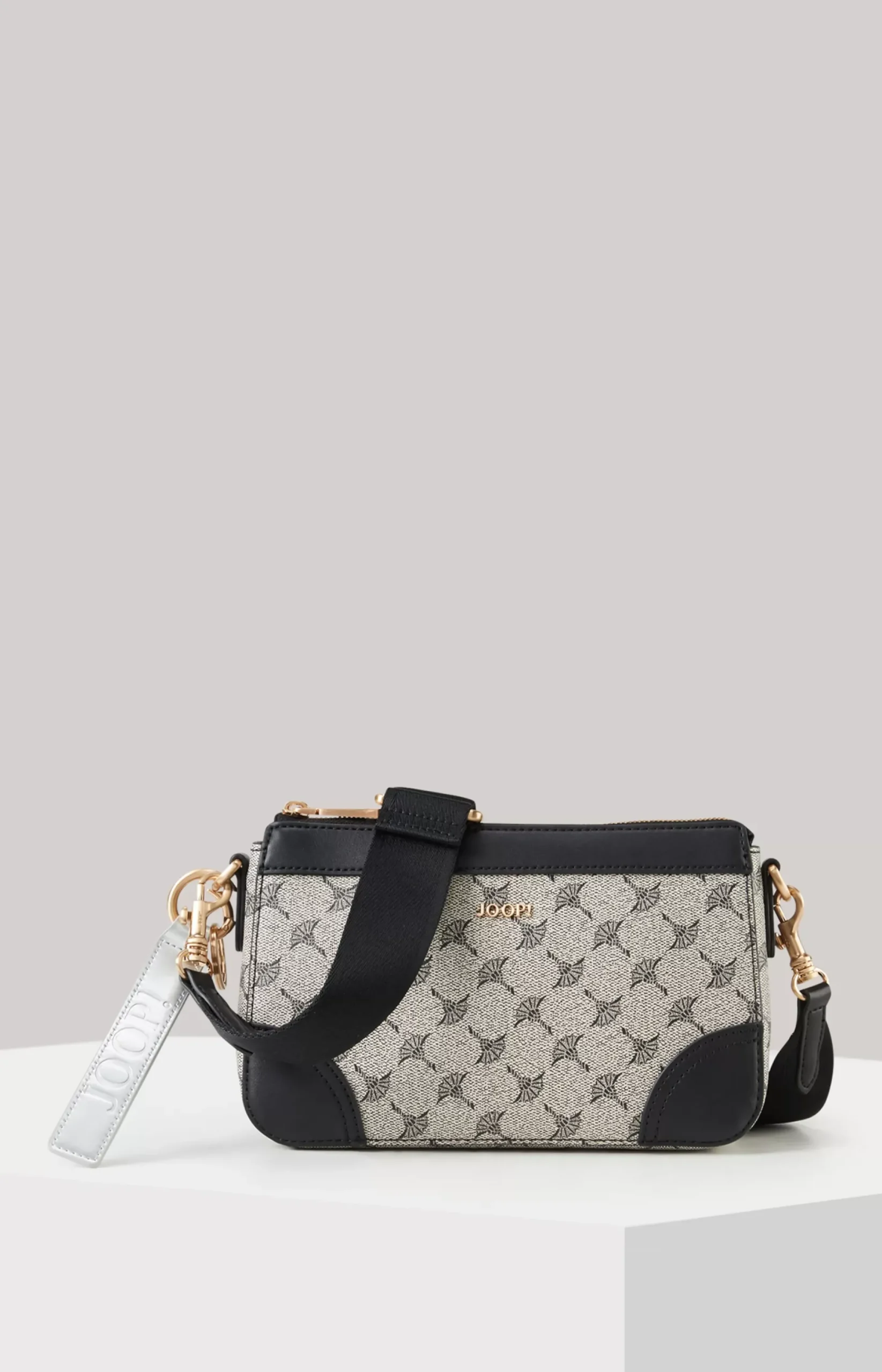 New JOOP! Mazzolino Edition Jasmina Shoulder Bag in /Grey Black
