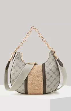 JOOP! Mazzolino Peluche Annina Shoulder Bag in Blue and Beige blue/beige