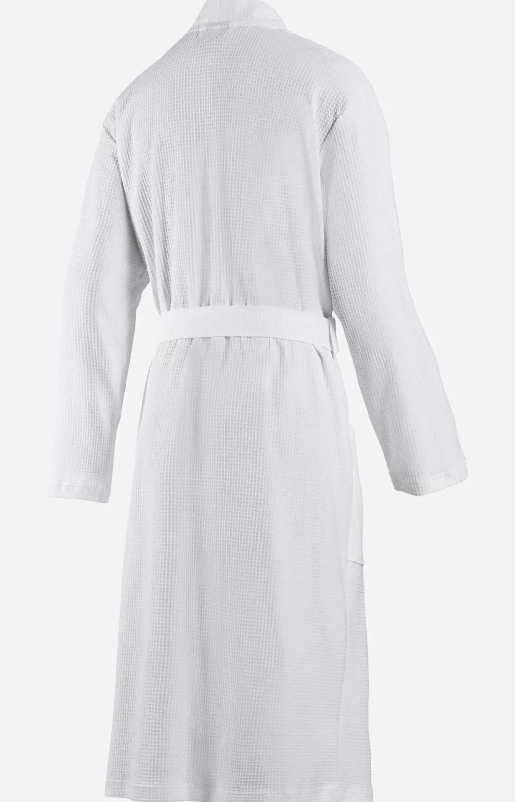 JOOP! Men's UNI-PIQUÉ Bathrobe in white