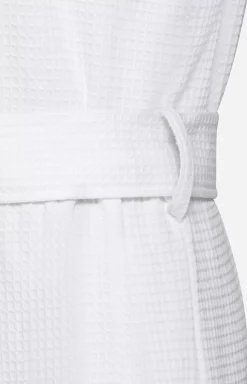 JOOP! Men's UNI-PIQUÉ Bathrobe in white
