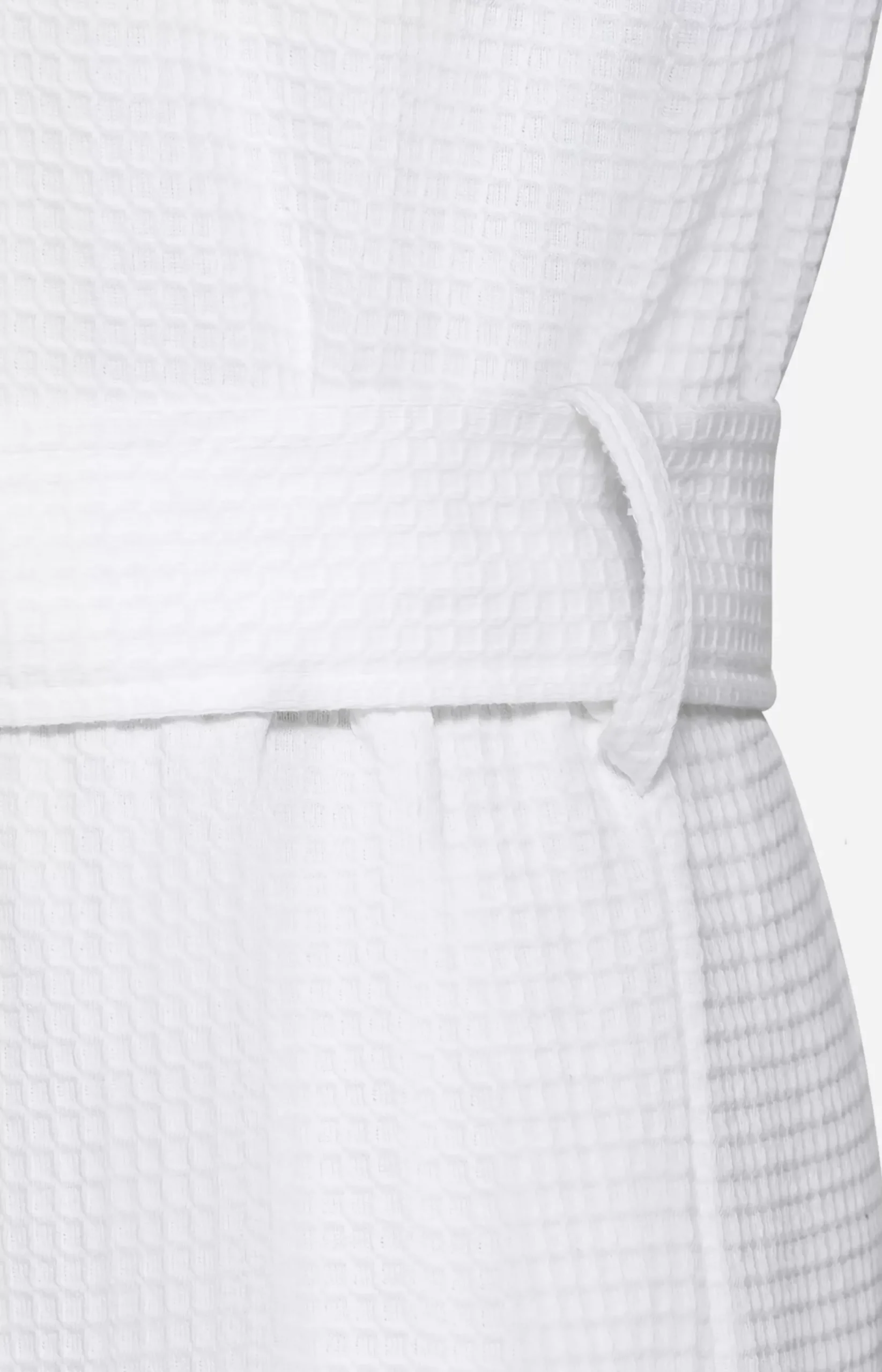 JOOP! Men's UNI-PIQUÉ Bathrobe in white
