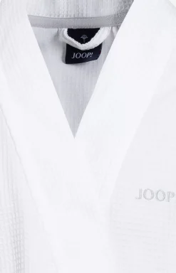JOOP! Men's UNI-PIQUÉ Bathrobe in white