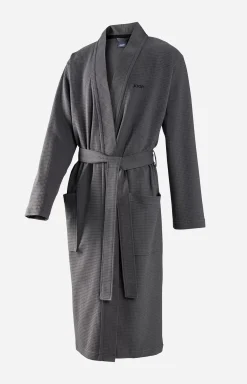 Sale JOOP! Men's UNI-PIQUÉ Bathrobe in anthracite