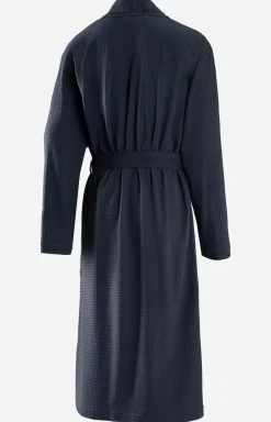 Discount JOOP! Men's UNI-PIQUÉ Bathrobe in navy