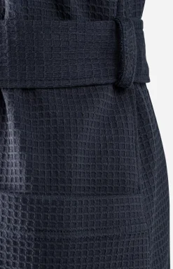 Discount JOOP! Men's UNI-PIQUÉ Bathrobe in navy