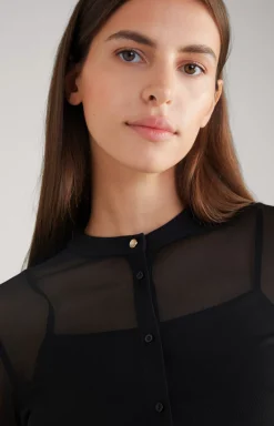 JOOP! Mesh Blouse in black