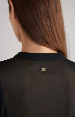 JOOP! Mesh Blouse in black