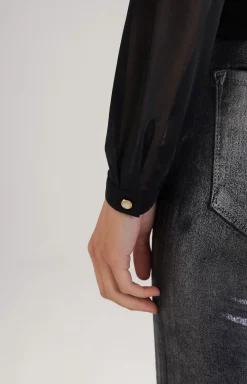 JOOP! Mesh Blouse in black