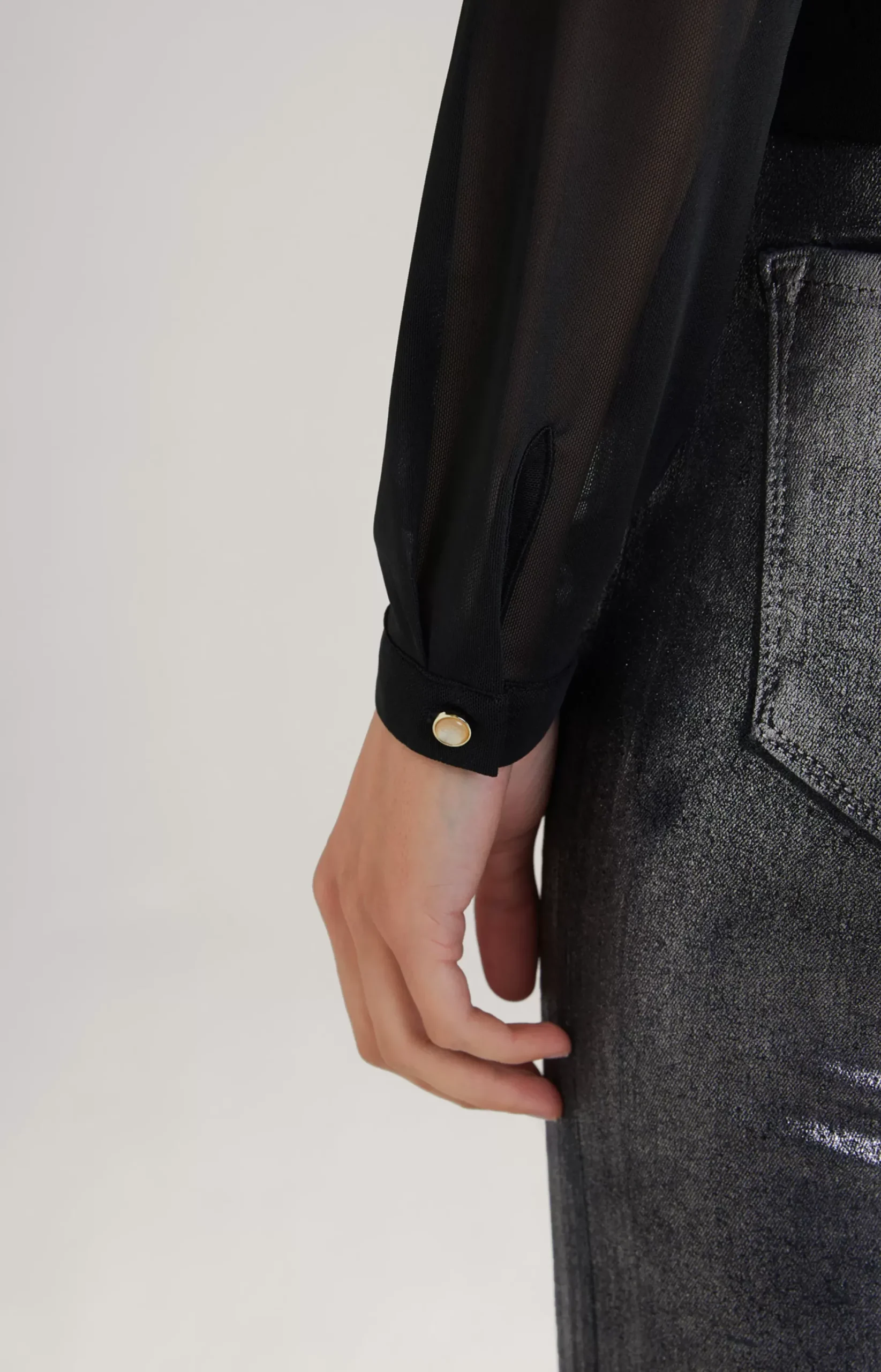 JOOP! Mesh Blouse in black