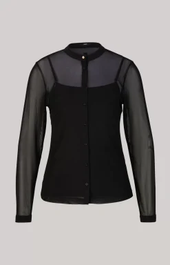 JOOP! Mesh Blouse in black