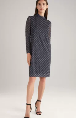 Hot JOOP! Mesh Dress in a Grey Pattern grey patterned