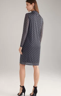 Hot JOOP! Mesh Dress in a Grey Pattern grey patterned