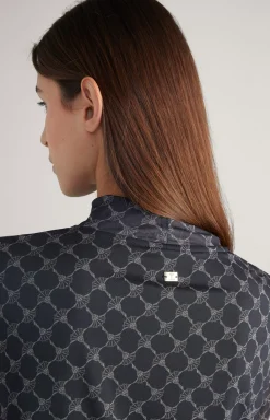 Hot JOOP! Mesh Dress in a Grey Pattern grey patterned