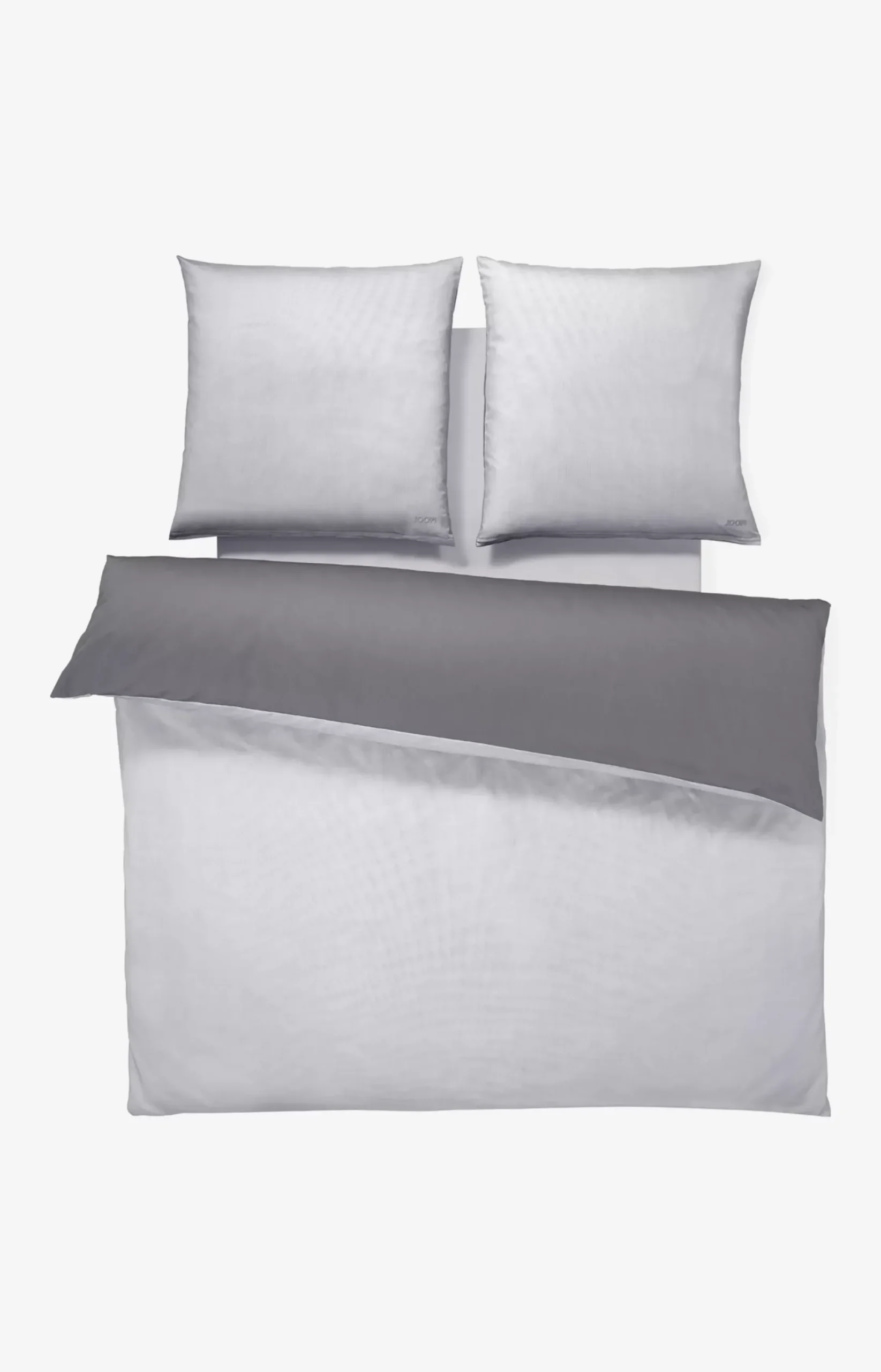 New JOOP! Micro Pattern bedlinen, silver plain anthracite