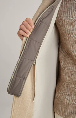 JOOP! Morris Coat in a Beige Stripe striped beige