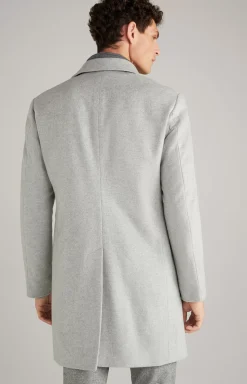 Discount JOOP! Morris Coat in Mottled Light Grey light grey flecked