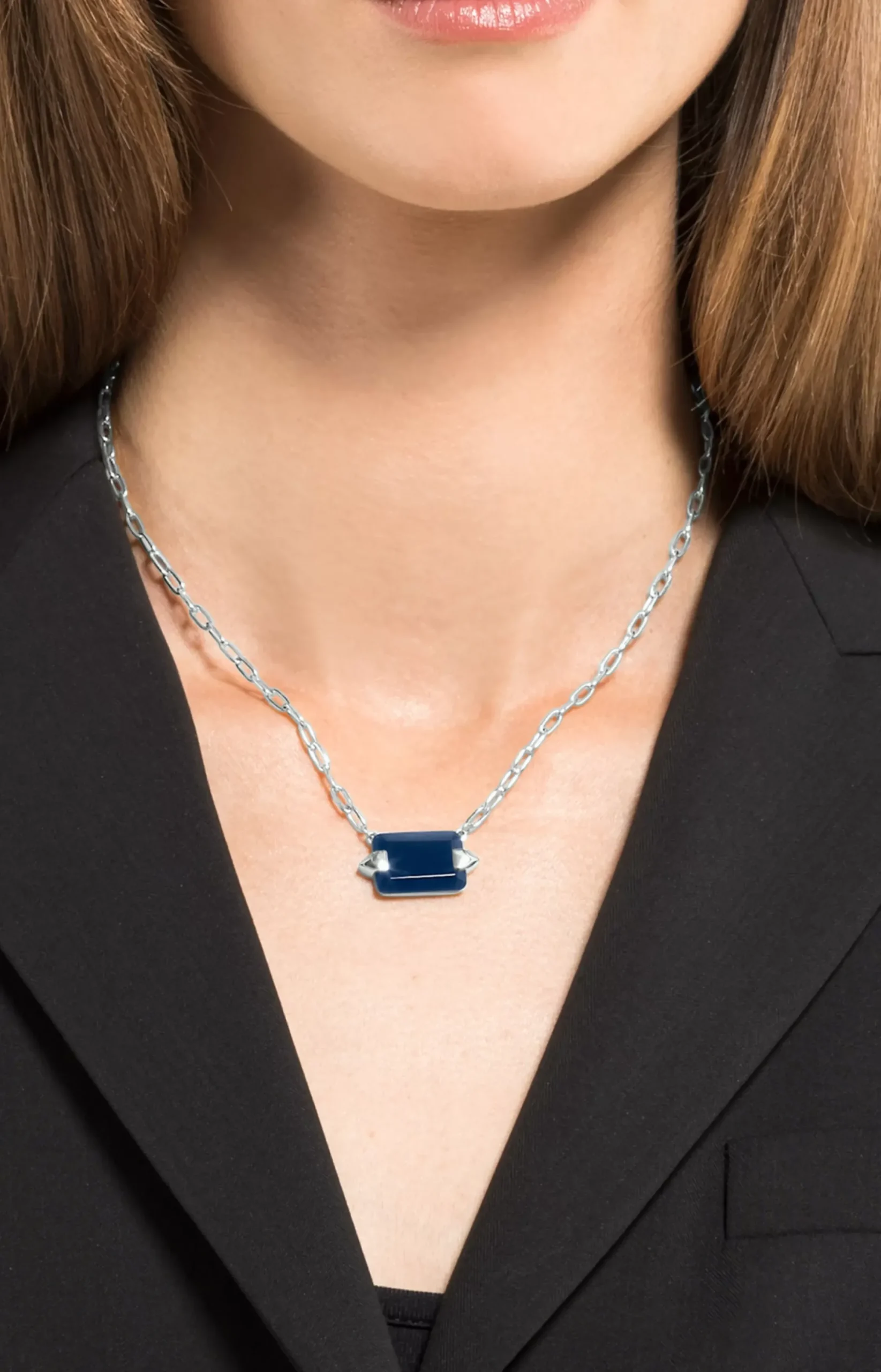 New JOOP! Necklace in silver/blue