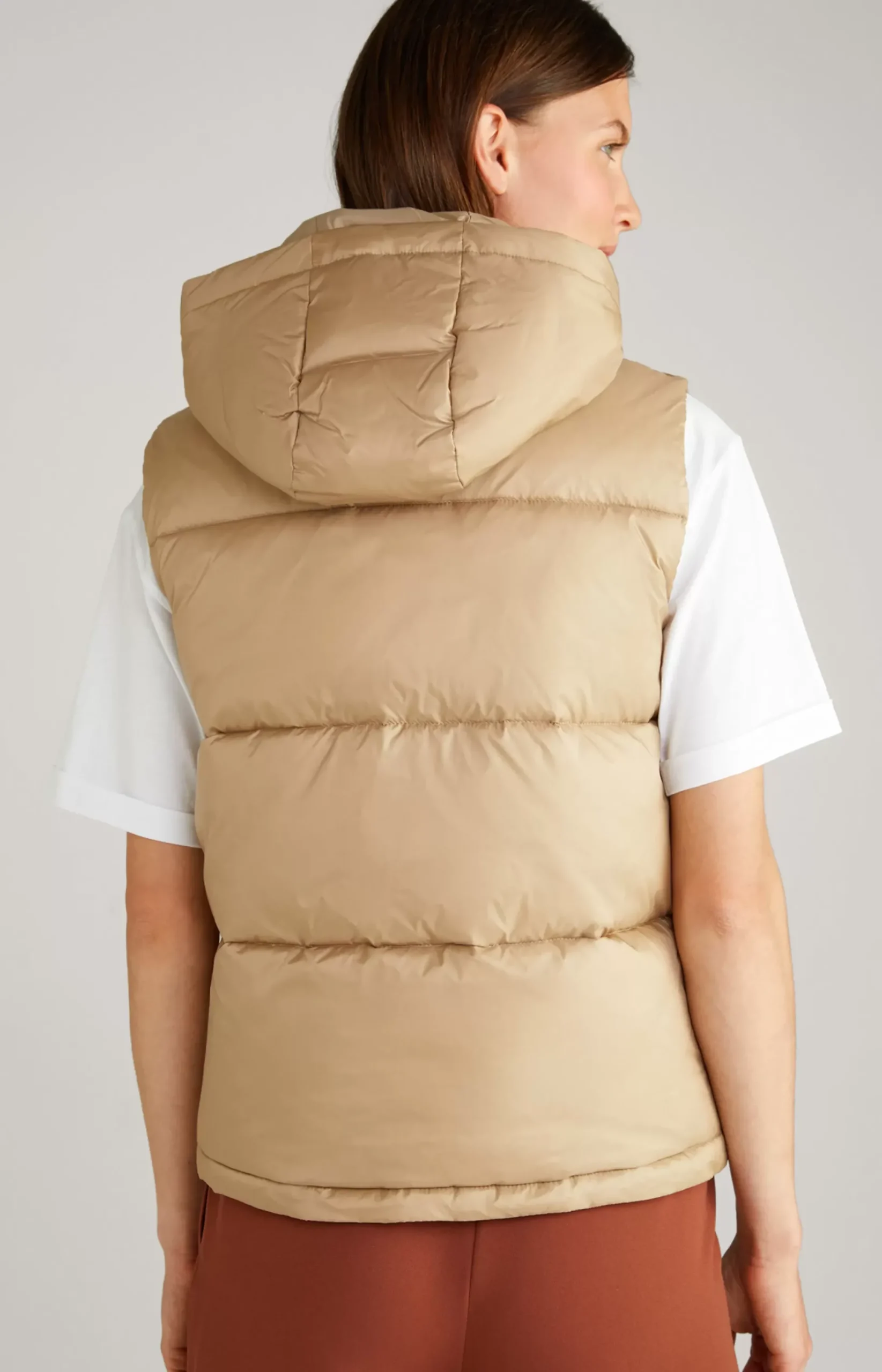 JOOP! Nylon Quilted Waistcoat in beige