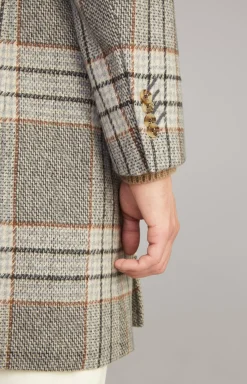 New JOOP! Opoldo coat in a grey pattern grey patterned