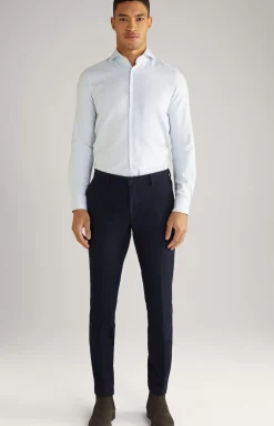 Discount JOOP! Pai Cotton Shirt in a white/light blue pattern