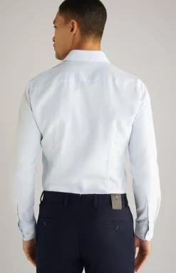 Discount JOOP! Pai Cotton Shirt in a white/light blue pattern