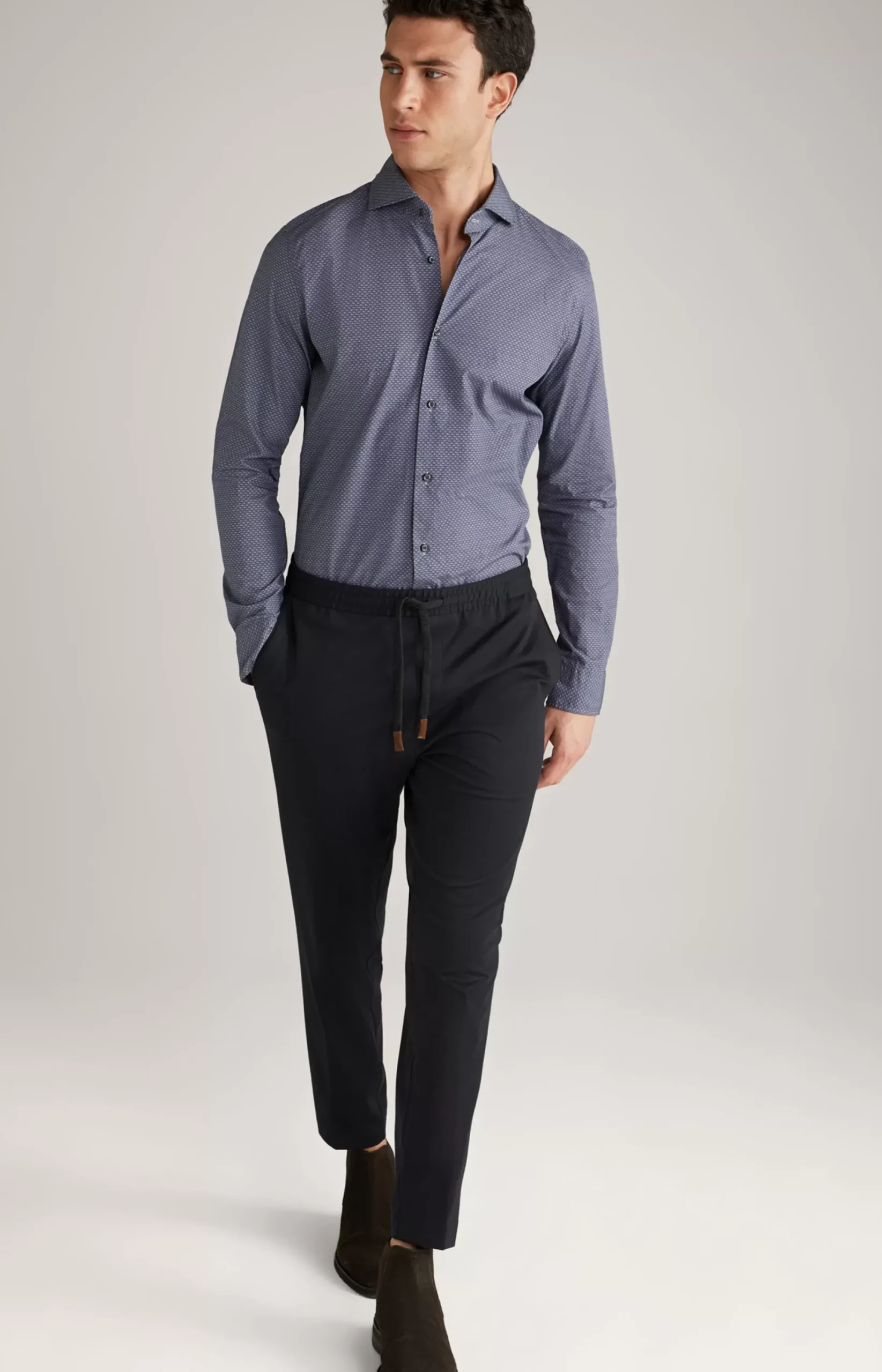 Discount JOOP! Pai Cotton Shirt in grey/blue