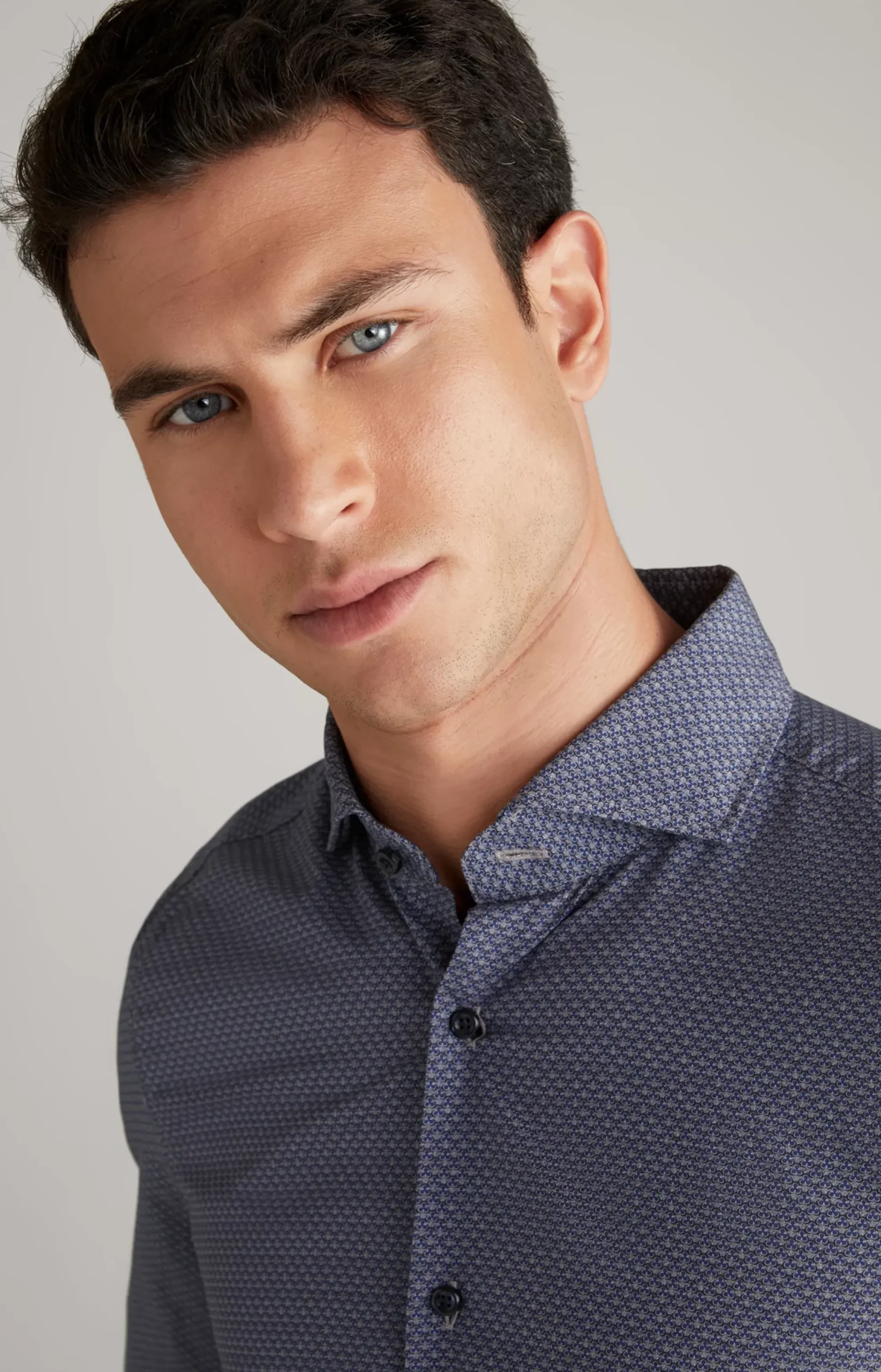 Discount JOOP! Pai Cotton Shirt in grey/blue