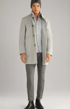Online JOOP! Pai Cotton Shirt in Light Grey Marl light grey flecked