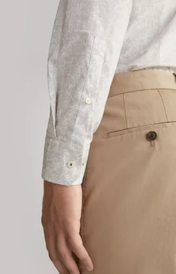 Clearance JOOP! Pai Shirt in a Light Brown Pattern light brown patterned