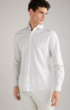 Outlet JOOP! Pai Shirt in a Pattern white/light blue