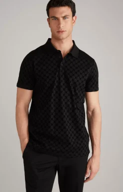Hot JOOP! Pancrazio Cornflower Polo Shirt in black