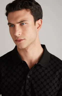 Hot JOOP! Pancrazio Cornflower Polo Shirt in black