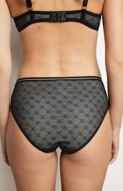 Clearance JOOP! Panty in light grey melange/black