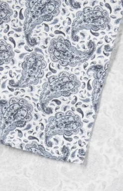 New JOOP! Patterned Pocket Square in Blue/White blue/white patterned