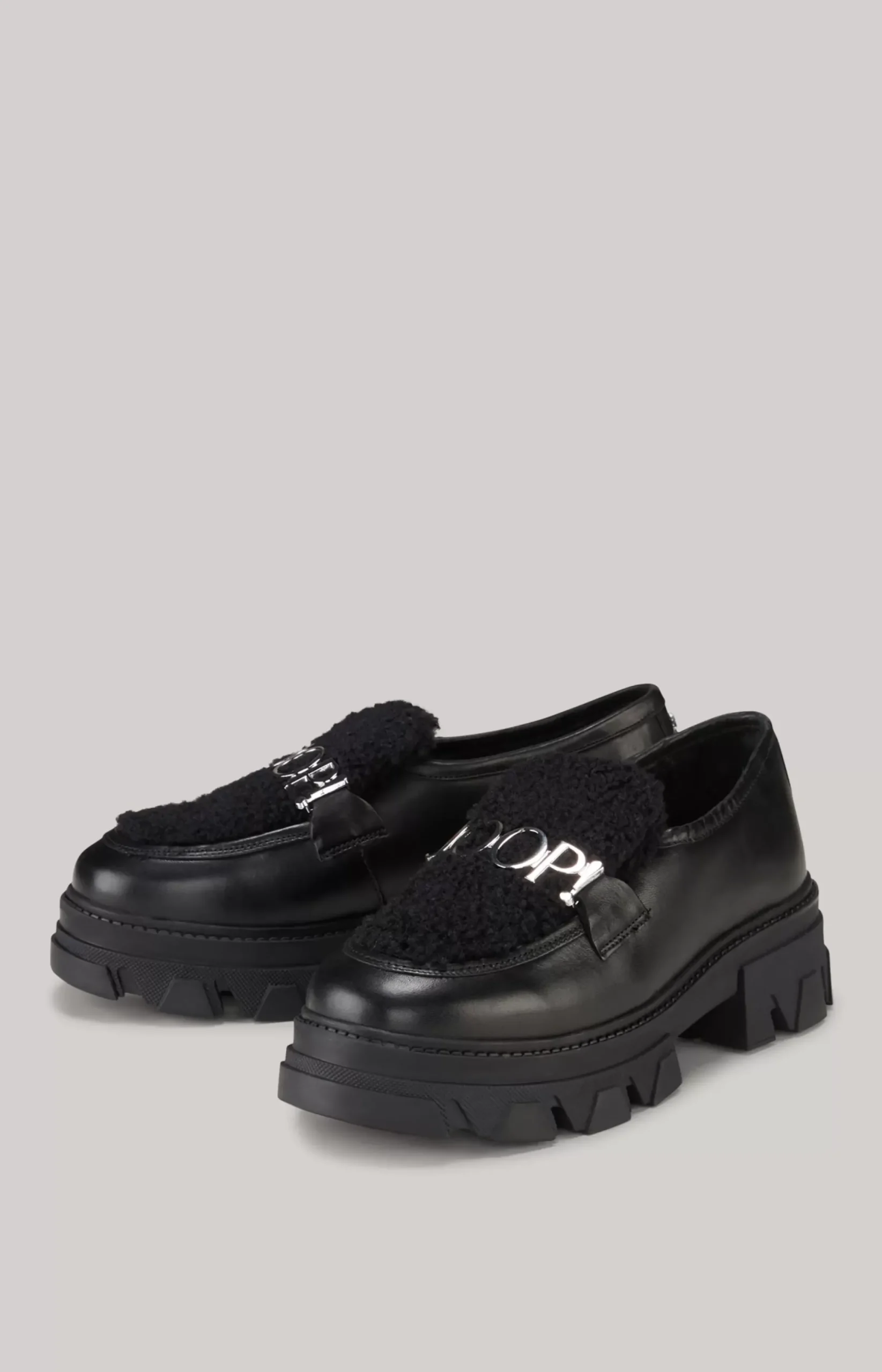 New JOOP! Peluche Camy Slip-on Loafers in black