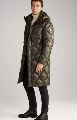 JOOP! Percy Quilted Coat in khaki