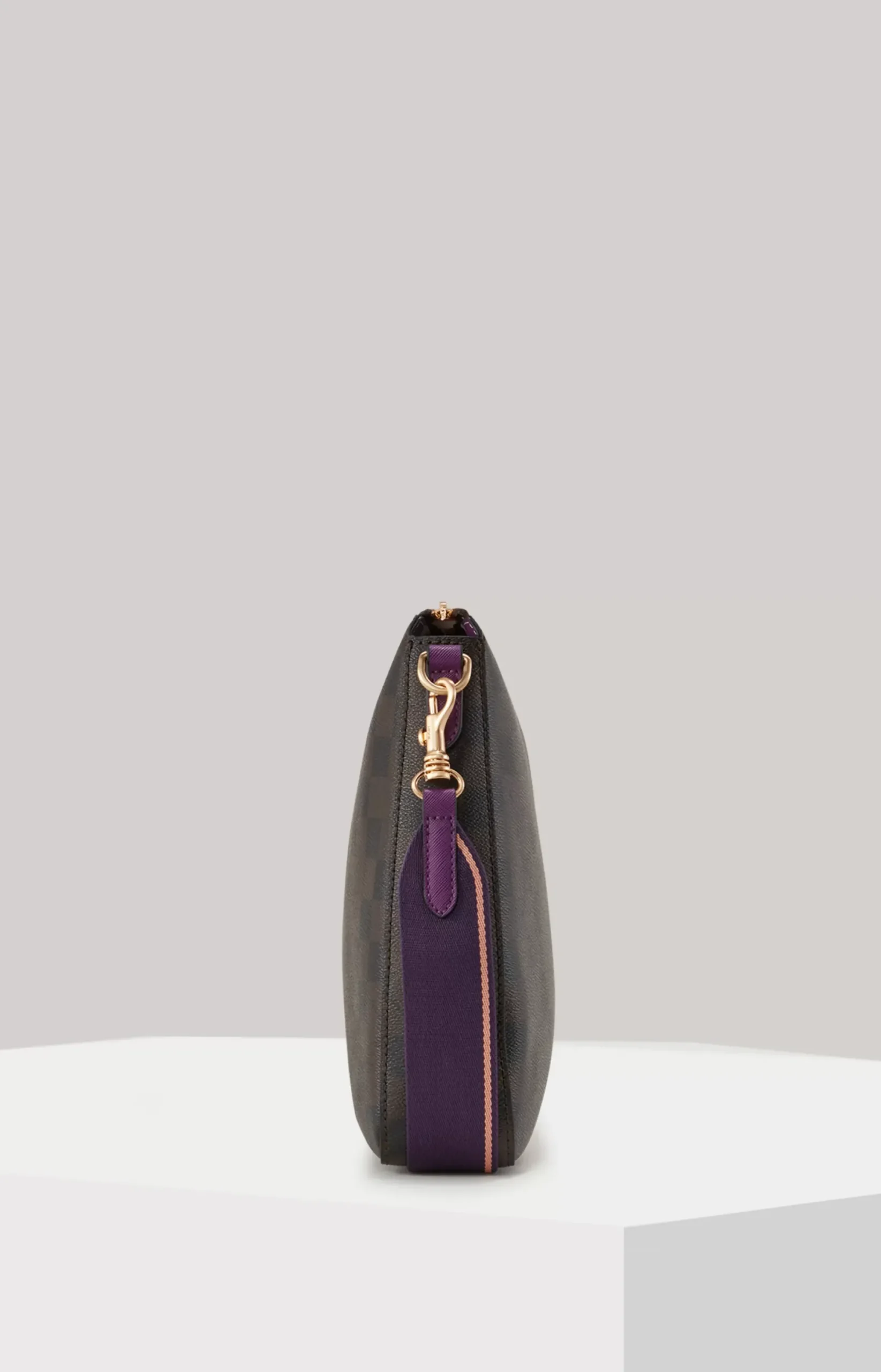 Clearance JOOP! Piazza Diletta Jasmina Shoulder Bag in Dark Brown and Purple dark brown/purple